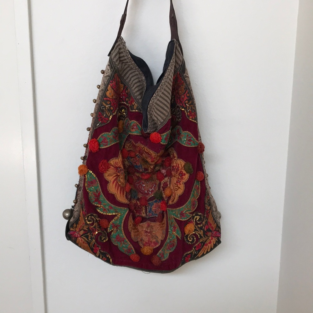 Handmade vintage purse bag carry all luggage